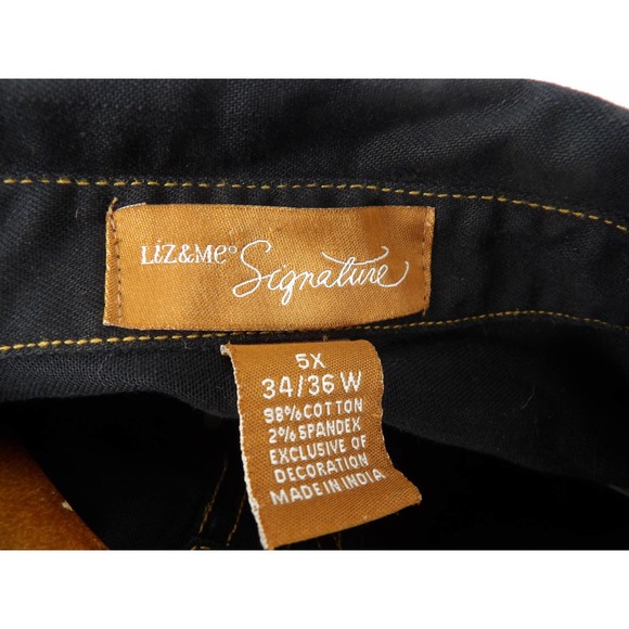 Liz & Me Signature Denim Jacket Size 5X #2121 - Picture 9 of 10